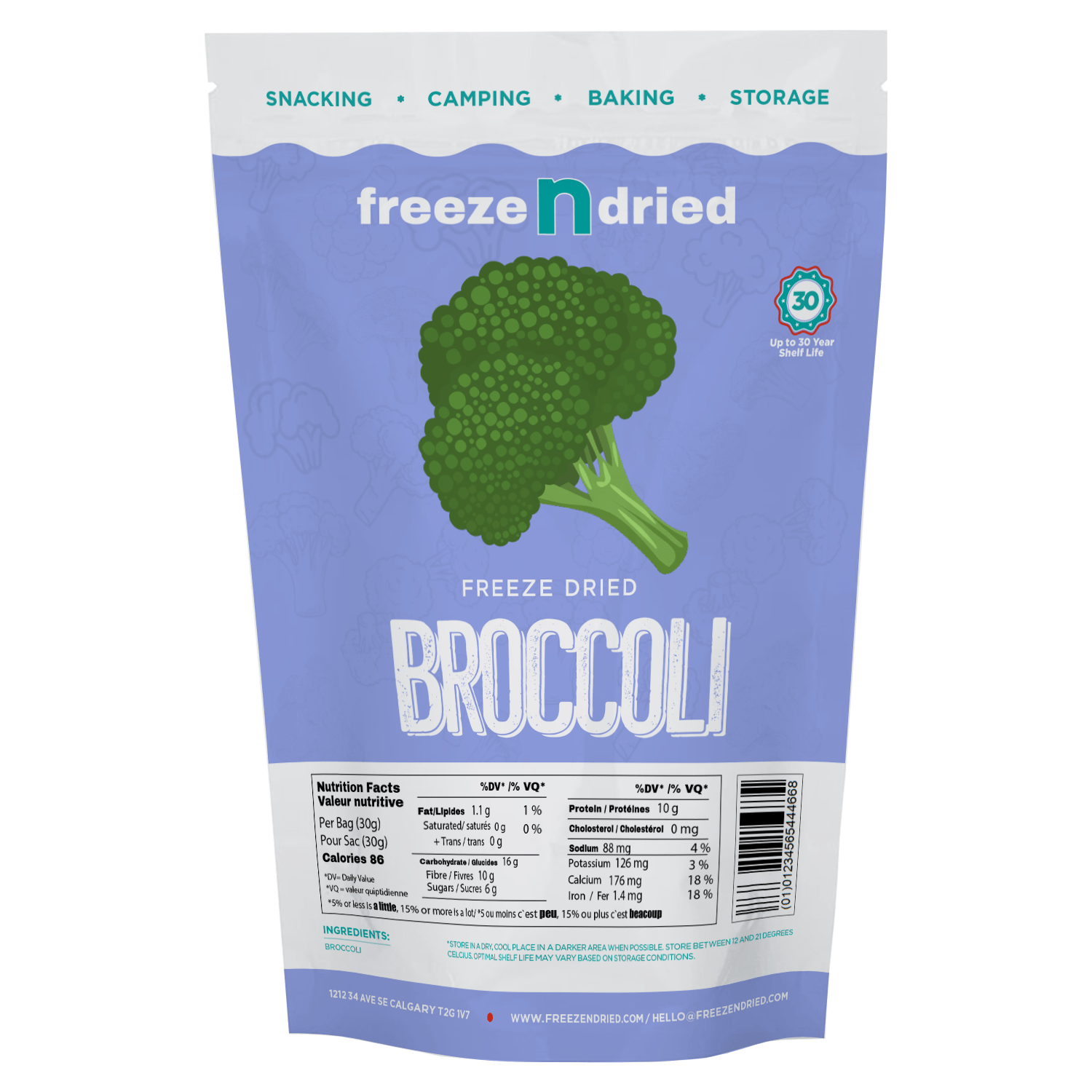 Freeze Dried Broccoli – Crunchy, nutrient-rich, and perfect for soups, snacks, and meal prep. Long shelf life for easy storage.