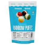 Crispy and flavorful freeze-dried Skittles bursting with fruity taste. Enjoy a crunchy twist on your favorite candy with Freeze Dried Rainbow Puffs.