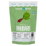 Tangy and nutritious freeze-dried rhubarb, perfect for desserts, salads, and savory dishes. High in fiber and vitamin K for digestive and bone health.